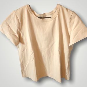 2/$25 cream coloured tshirt size s/m